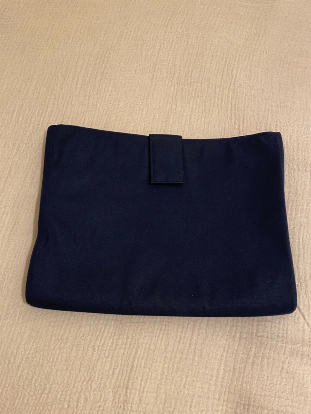 Jack Spade Navy & Bright Orange Laptop pouch / case.